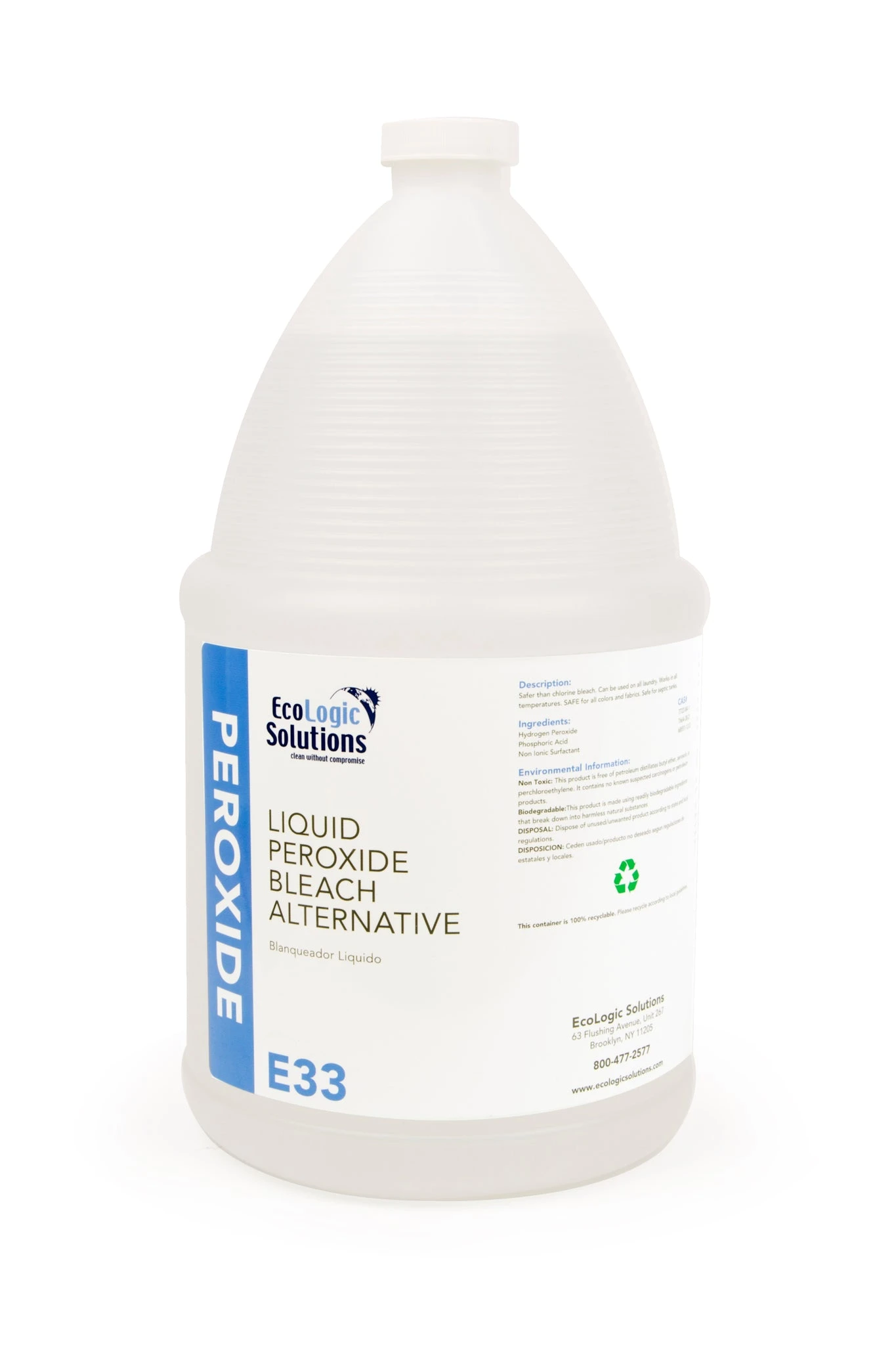 EcoLogic Solutions Peroxide Bleach Alternative, 1 Gallon 1 EcoLogic Solutions Peroxide Bleach Alternative, 1 Gallon