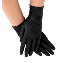 SUN® Colortrak Black Vinyl Gloves, 100 Ct -Makeup Care Products Store 1 clipped rev 1 30