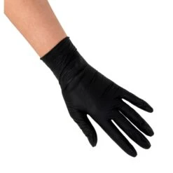 SUN® Colortrak Black Vinyl Gloves, 100 Ct -Makeup Care Products Store 1 clipped rev 1 31