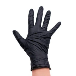 SUN® Colortrak Nitrile Gloves, Midnight Black, 100 Ct