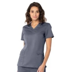 Women's Modern V-Neck Tunic Top, XXSmall To XLarge, By Landau -Makeup Care Products Store 4160 STPR 1