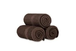 Boca Terry Oxford Salon Bleach Proof Towel, 16" X 28", 12 Ct -Makeup Care Products Store BT177OxfordGolfPRBrown
