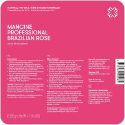SUN® Mancine Hard Wax, Brazilian Rose, 4 Discs, 1.1lbs