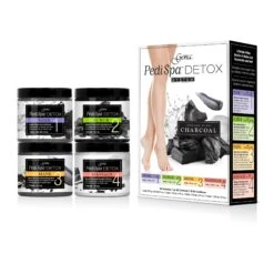 SUN® Pedi Spa Detox Black Charcoal Kit, 4 Pc