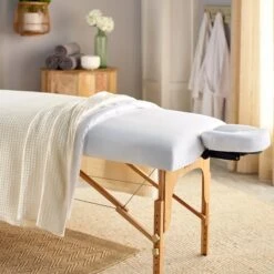 SUN® Sposh Waffle Weave Blanket -Makeup Care Products Store JL333 Natural JL100 JL101 TableInRoom Alt2 WtRest