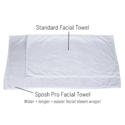 SUN® Sposh Professional Facial Towel, White, 400 GSM, 20 X 40 -Makeup Care Products Store JL724 SposhProFacialTowelComparison