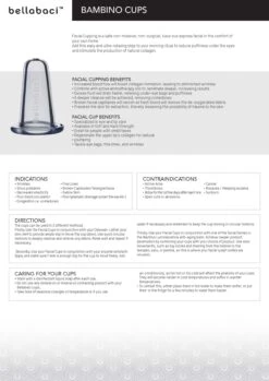 SUN® Bellabaci Bambino Facial Cups For Facial Cupping -Makeup Care Products Store N3582 Training