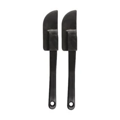 SUN® Black Rubber Spatulas, 6.5"L, 2 Ct