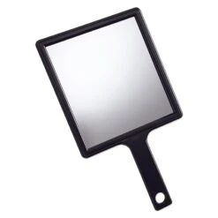 SUN® Hand Held Mirror, Black, Rectangle, Large