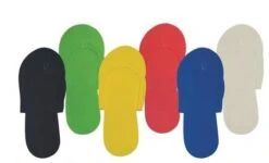 SUN® Pedicure Slippers, Assorted, 12 Pair