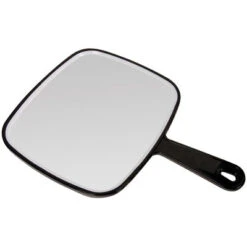 SUN® Hand Held Makeup Mirror, Black