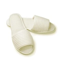 SUN® Boca Terry Waffle Weave Slippers