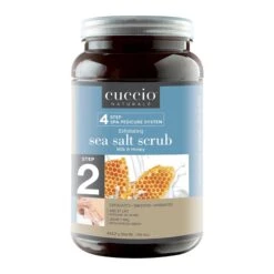 SUN® Cuccio Pedi Sea Salt Exfoliating Scrub, Milk And Honey, 156 Oz