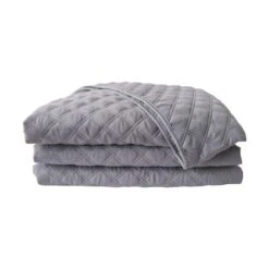 SUN® Sposh Microfiber Quilted Blanket 24 SUN® Sposh Microfiber Quilted Blanket -Makeup Care Products Store blankets coverlets throws slate grey 13362333286457