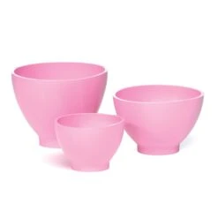 SUN® Ultronics Rubber Mixing Bowl, Pink -Makeup Care Products Store bowls dishes pink set 6380307972153