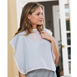 SUN® Betty Dain Nylon Makeup Cape, White