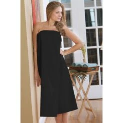 SUN® Canyon Rose Body Wrap, Poly-Cotton, Black Or White -Makeup Care Products Store disposable linens apparel black x large 6380263211065