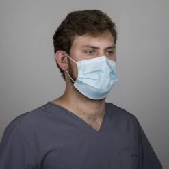 SUN® 3-Ply Disposable Face Mask, Blue, 50 Ct.