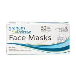 SUN® Graham Medical Disposable Ear Loop Face Mask, 50 Count -Makeup Care Products Store face masks eyewear 16442407157817