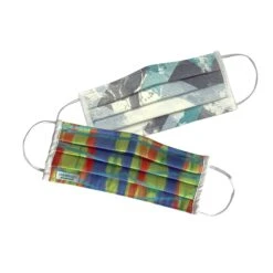 SUN® Printed Pleated Wellness Face Mask By Fashionizer Spa Uniforms