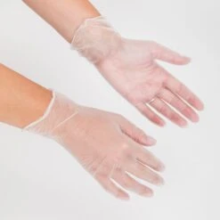 SUN® Clear Vinyl Gloves, 100 Ct -Makeup Care Products Store gloves finger cots 16378888093753