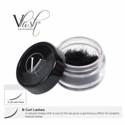 SUN® VLash B Curl Jar Lashes / .20mm Thick -Makeup Care Products Store lash extensions strips acces 11mm 6380434063417