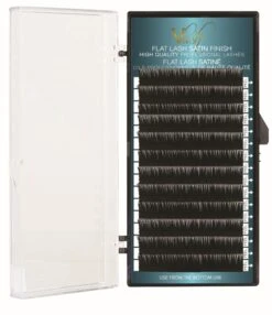 SUN® Vlash Flat Lash Satin Finish, D-Curl, Black Lashes, 0.20 Mm Thickness, 5000 Ct., 1 Tray