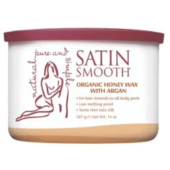 SUN® Satin Smooth Soft Wax, Honey W/ Argan, 14 Oz
