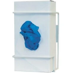 Single Glove Box Dispenser, White Wire