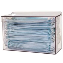 Earloop Face Mask Dispenser, Clear