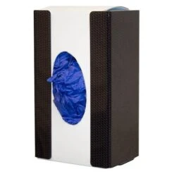 Single Glove Box Single Dispenser, Black Carbon Squares