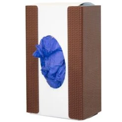 Single Glove Box Dispenser, Brown Carbon Squares