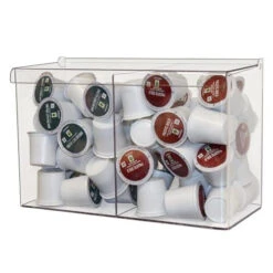 Bulk Dispenser, Mini Double Bin, Clear