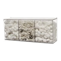 Bulk Dispenser, Mini Triple Bin, Clear