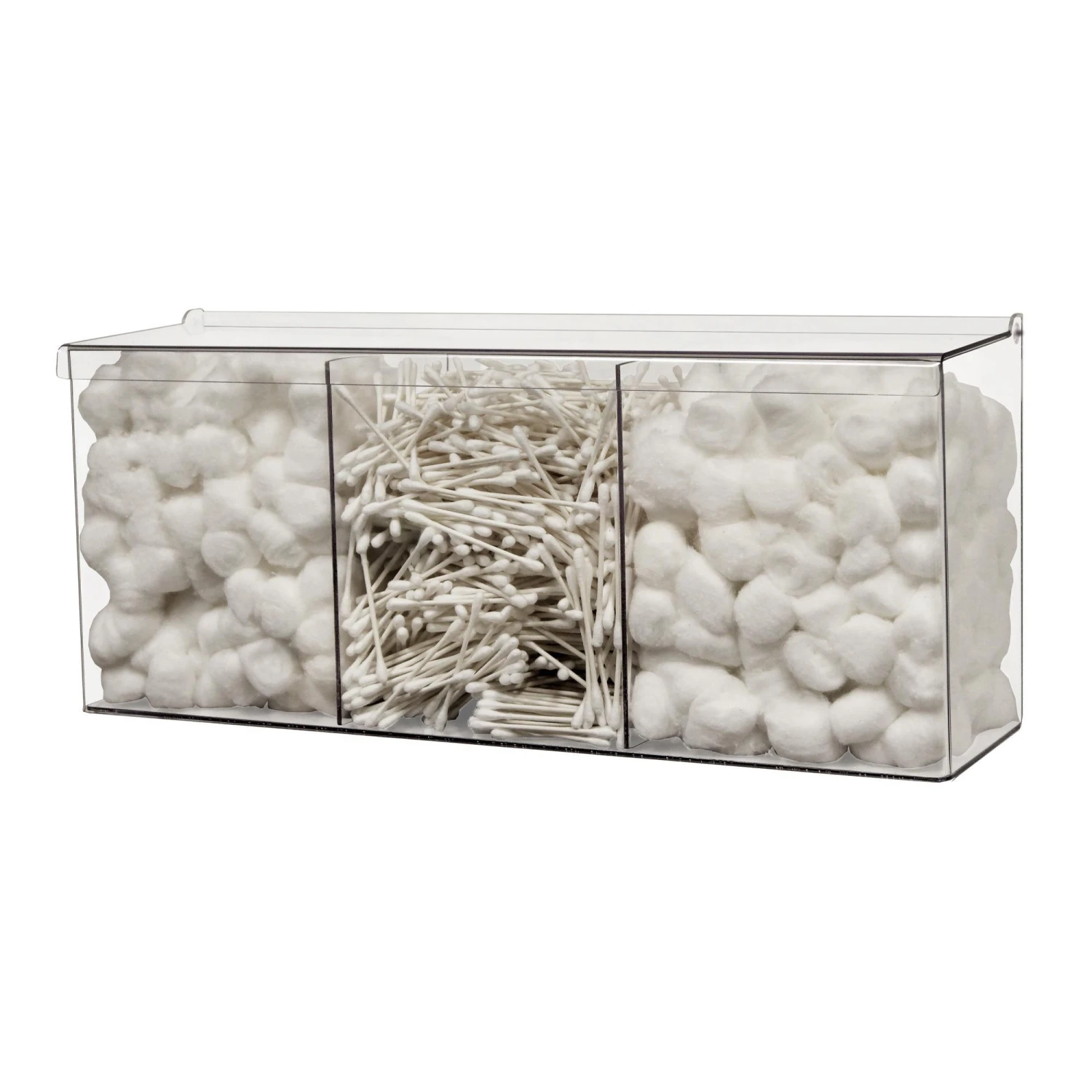 Bulk Dispenser, Mini Triple Bin, Clear 1 Bulk Dispenser, Mini Triple Bin, Clear