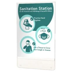 Vertical Sign Holder, Clear