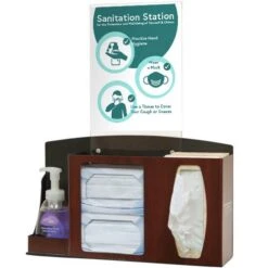 Sanitation Station, Cherry Fauxwood