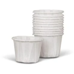 SUN® Paper Portion Cups, White, 250 Ct