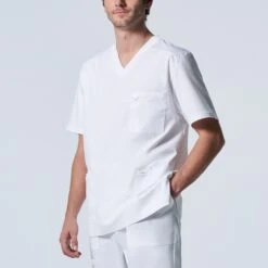 Landau ProFlex Men's 4-Pocket V-Neck Scrub Top -Makeup Care Products Store scn48b8iwvdey1rdr07p