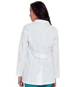 Women's Lab Coat In White By Landau -Makeup Care Products Store spa uniforms 13988755275833