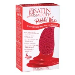 SUN® Satin Smooth Hard Wax, Wild Cherry With Vitamin E, 2.2 Lbs
