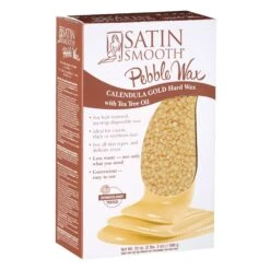 SUN® Satin Smooth Hard Wax, Calendula Gold With Tea Tree Oil, 2.2 Lbs