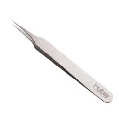 SUN® Rubis Tweezers, Needle Nose Tip, Stainless Steel, 3.75"