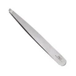 SUN® Ultra Slant Tip Stainless Steel Tweezers, 3.75"